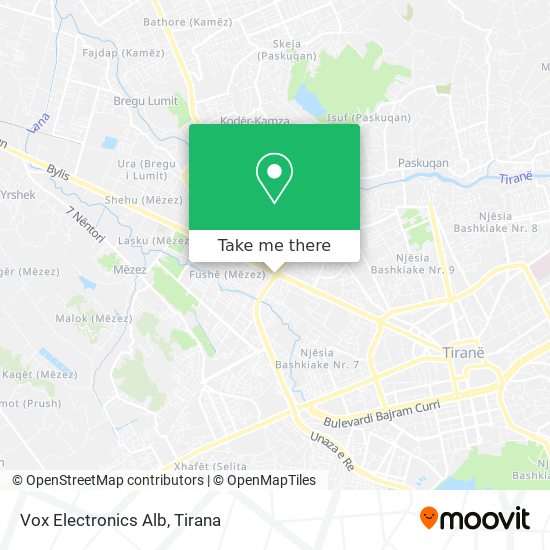 Vox Electronics Alb map