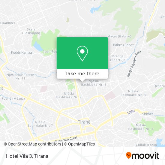 Hotel Vila 3 χάρτης