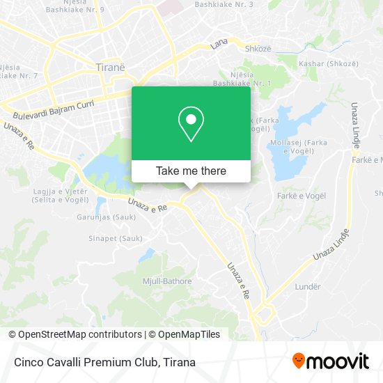Cinco Cavalli Premium Club map
