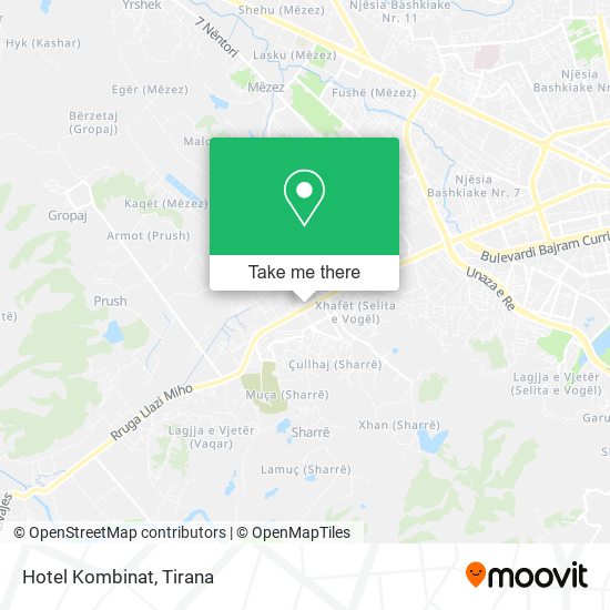 Hotel Kombinat map