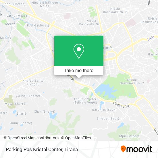 Parking Pas Kristal Center map