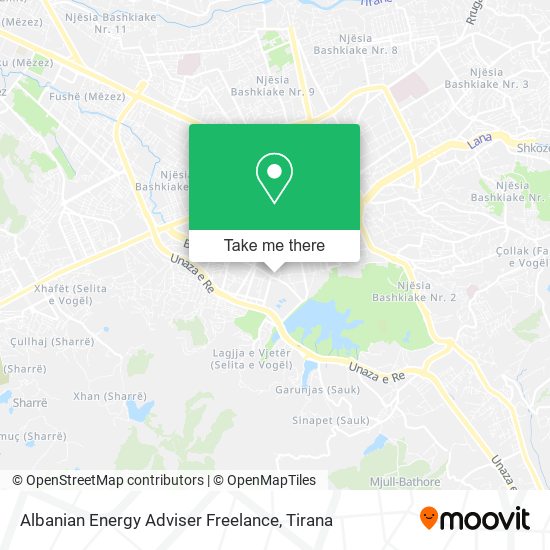 Albanian Energy Adviser Freelance χάρτης