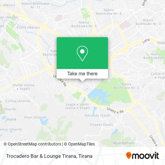 Trocadero Bar & Lounge Tirana map