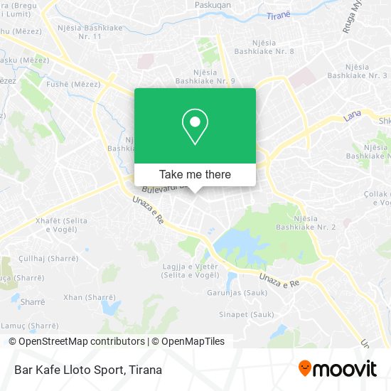 Bar Kafe Lloto Sport map