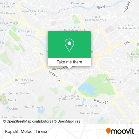 Kopshti Melodi χάρτης