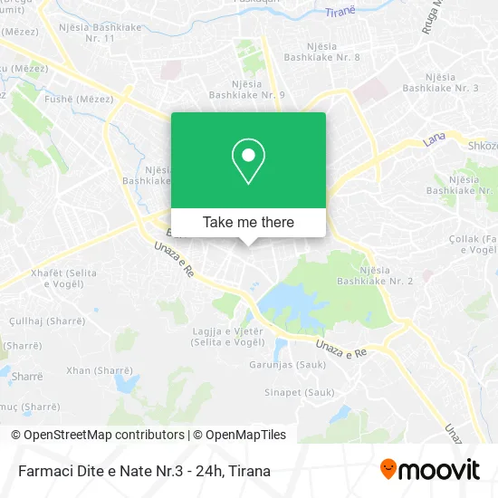 Farmaci Dite e Nate Nr.3 - 24h χάρτης