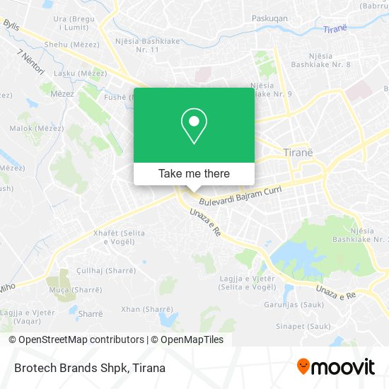 Brotech Brands Shpk map
