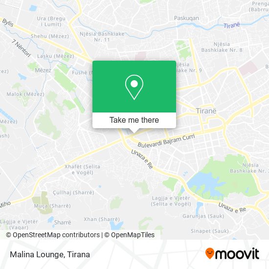 Malina Lounge map
