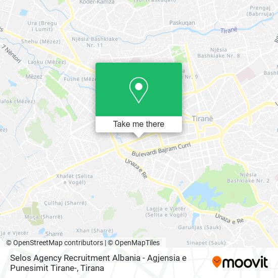 Selos Agency Recruitment Albania - Agjensia e Punesimit Tirane- map