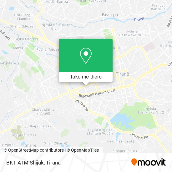 BKT ATM Shijak map