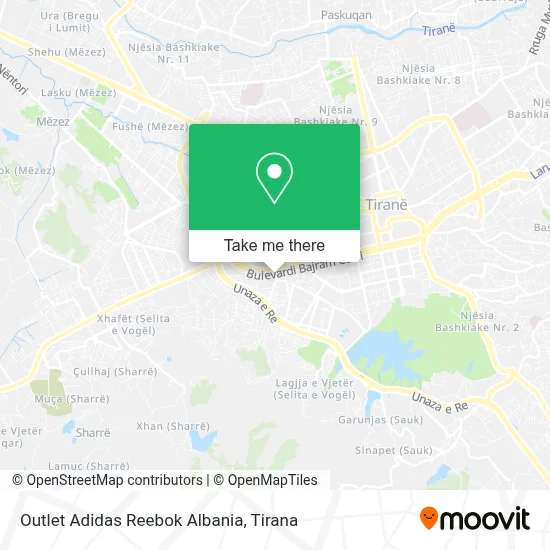 Outlet Adidas Reebok Albania map