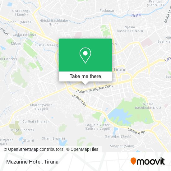 Mazarine Hotel χάρτης