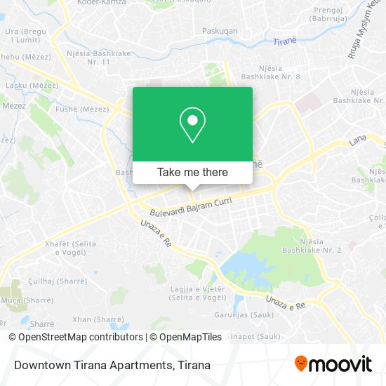 Downtown Tirana Apartments χάρτης
