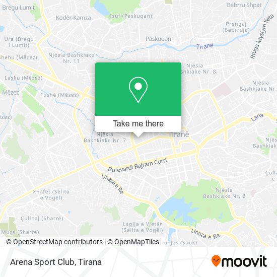 Arena Sport Club map