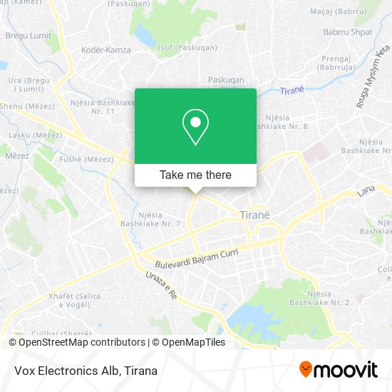 Vox Electronics Alb map