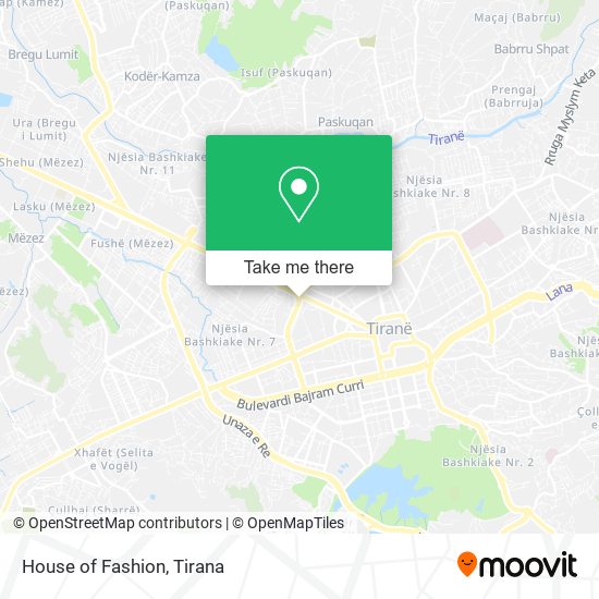 House of Fashion map