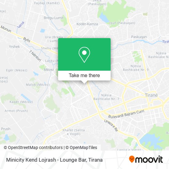 Minicity Kend Lojrash - Lounge Bar χάρτης