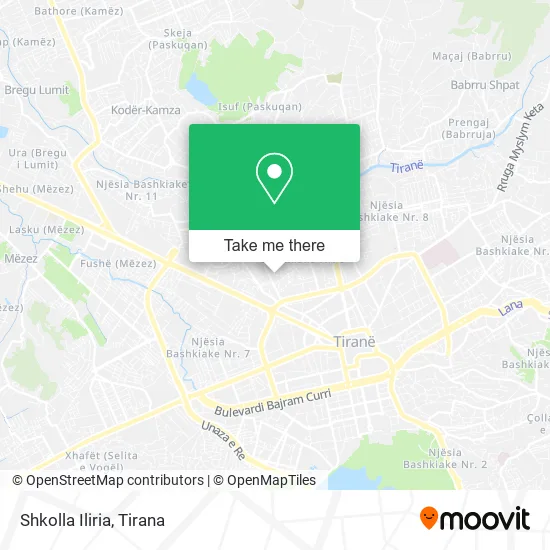 Shkolla Iliria map