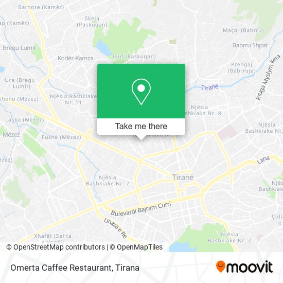 Omerta Caffee Restaurant χάρτης