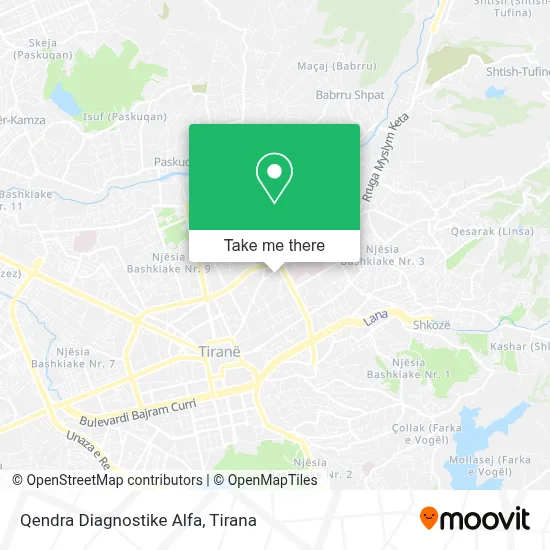 Qendra Diagnostike Alfa χάρτης