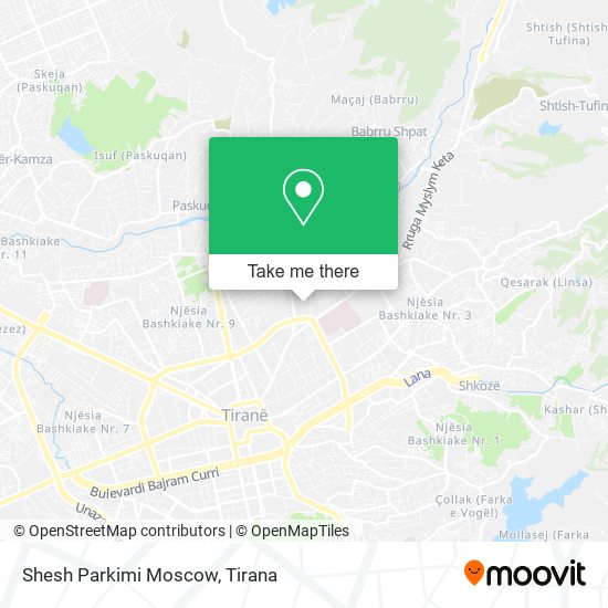 Shesh Parkimi Moscow map