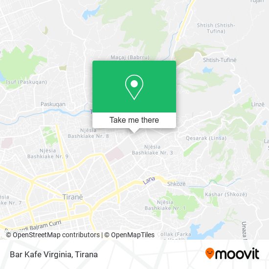 Bar Kafe Virginia map