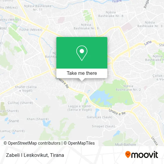 Zabeli I Leskovikut χάρτης