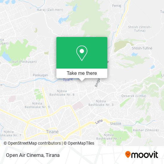 Open Air Cinema χάρτης