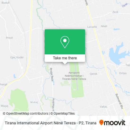 Tirana International Airport Nënë Tereza - P2 map
