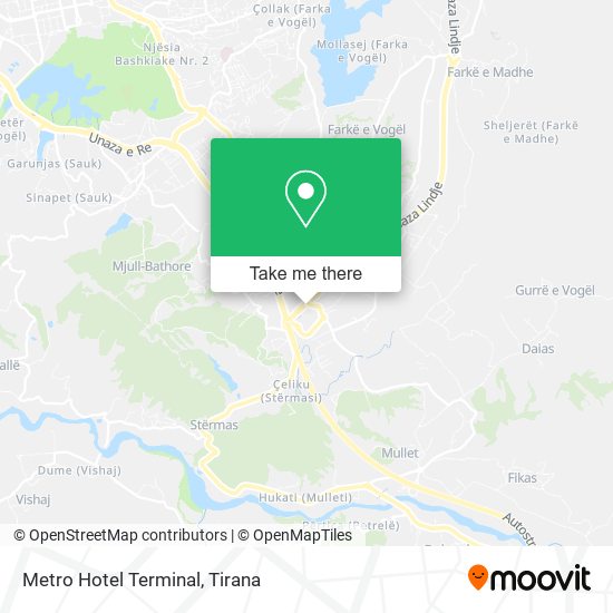 Metro Hotel Terminal map