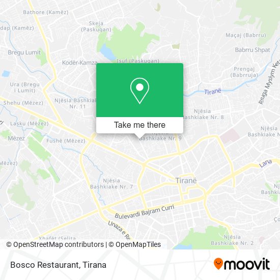 Bosco Restaurant map