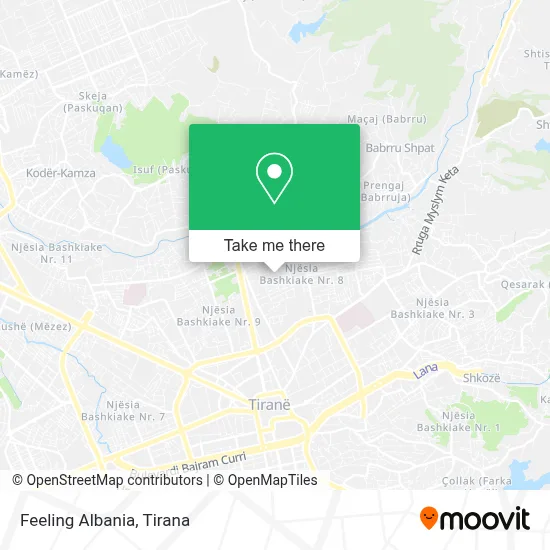 Feeling Albania map