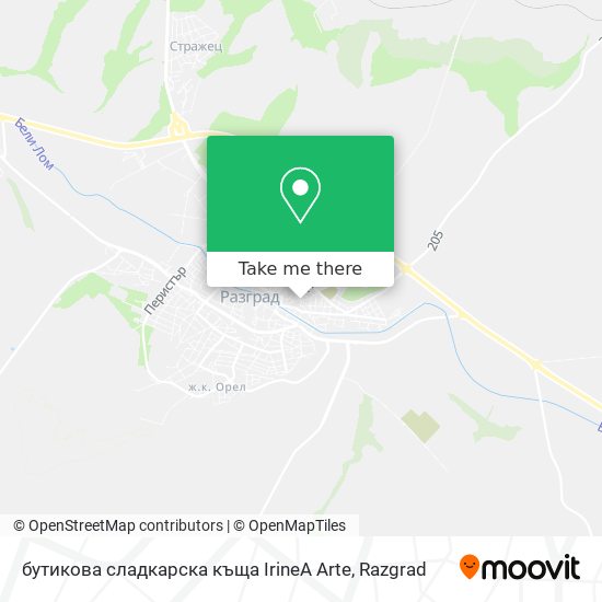 Карта бутикова сладкарска къща IrineA Arte