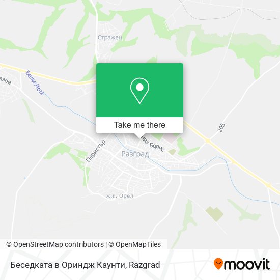 Карта Беседката в Ориндж Каунти