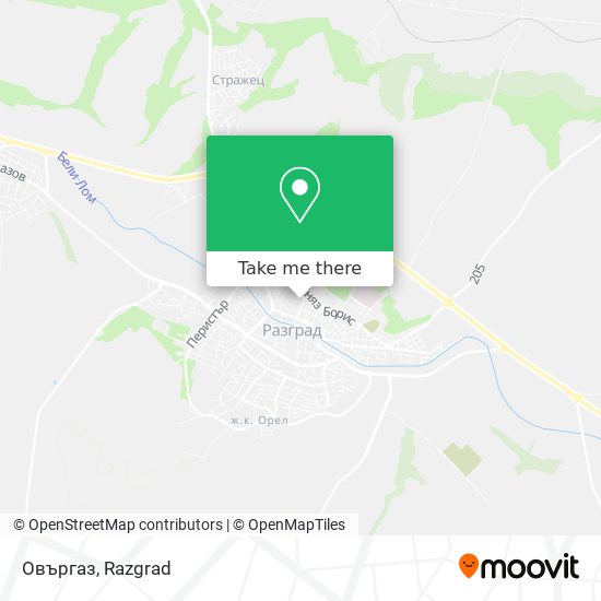 Овъргаз map