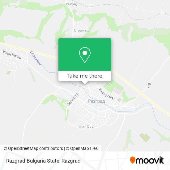 Razgrad Bulgaria State map