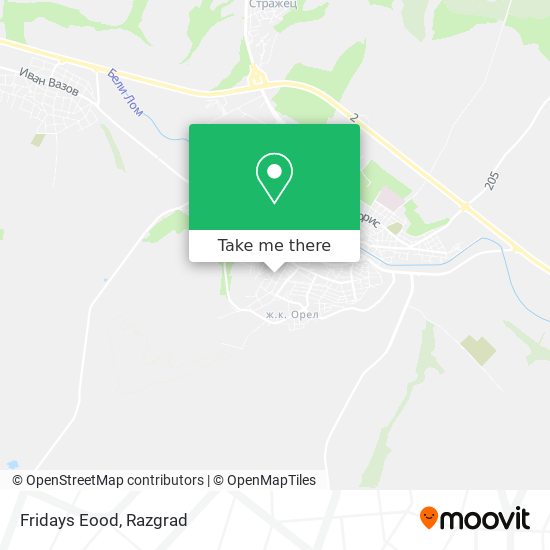 Fridays Eood map
