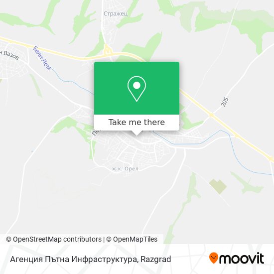 Агенция Пътна Инфраструктура map