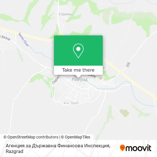 Карта Агенция за Държавна Финансова Инспекция