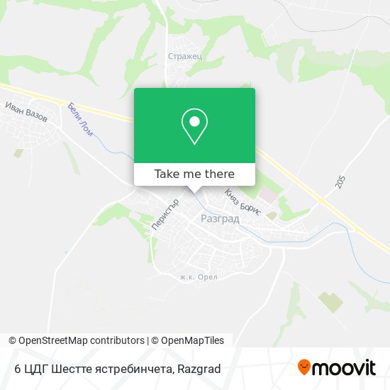 Карта 6 ЦДГ Шестте ястребинчета