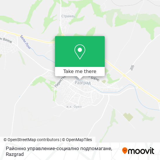 Карта Районно управление-социално подпомагане