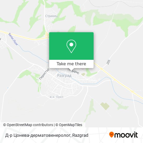 Д-р Цонева-дерматовенеролог map