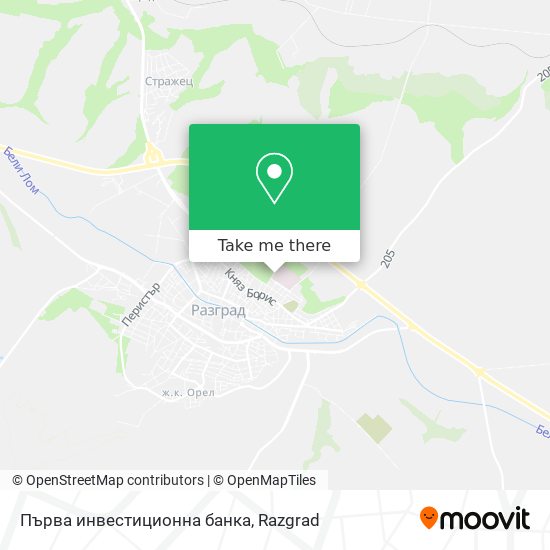 Първа инвестиционна банка map