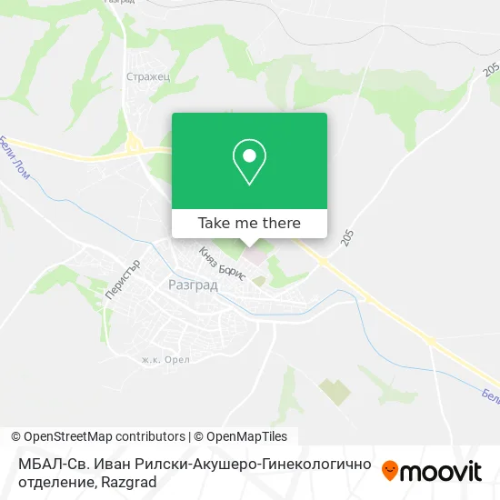 МБАЛ-Св. Иван Рилски-Акушеро-Гинекологично отделение map