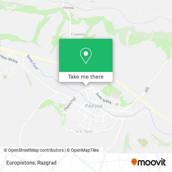Europistons map