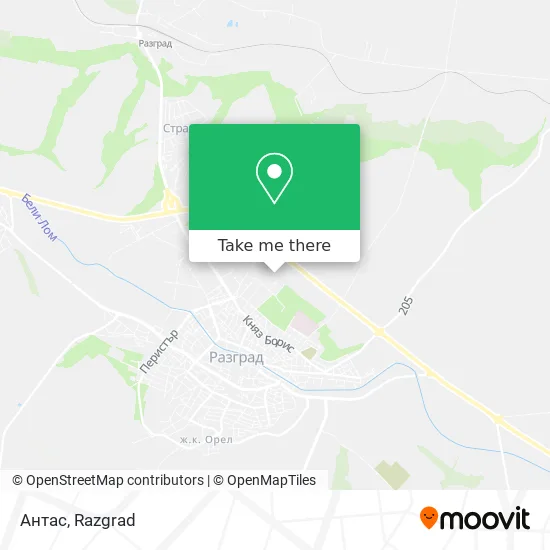 Антас map