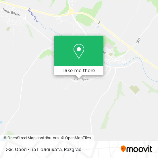 Жк. Орел - на Полянката map