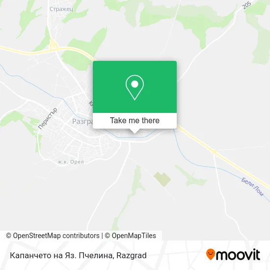 Карта Капанчето на Яз. Пчелина
