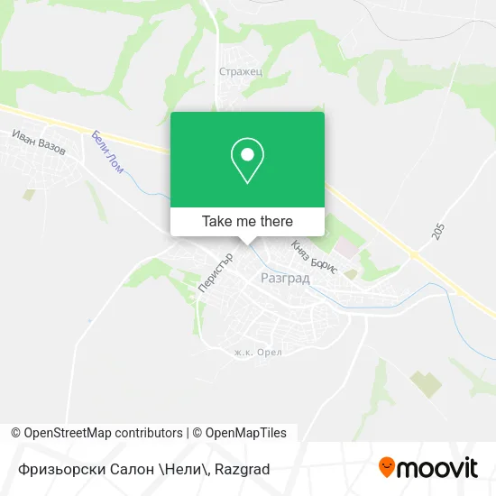 Карта Фризьорски Салон \Нели\