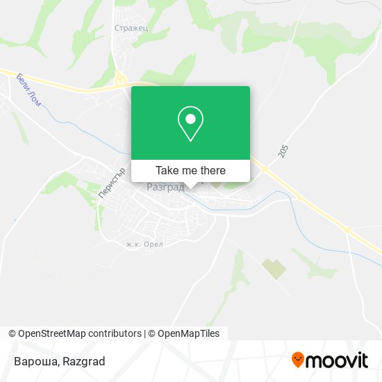 Вароша map